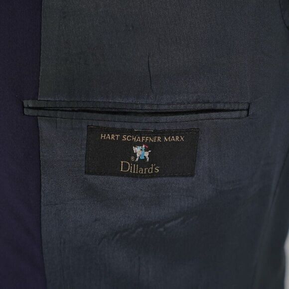 Hart Schaffner Marx Wool Blue 2 Gold Button Blazer 42R / Slim 44R - Picture 9 of 14